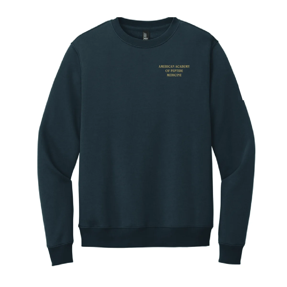 Peptides Doc Crewneck in Navy, front